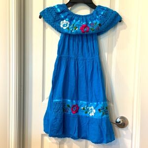 Handmade embroidered beautiful dress girls size 8